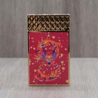 ST Dupont Lighter - Ligne 2 - Dragon - Red & Gold